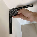 Miter Saw Protractor Aluminum Alloy Angle Finder Level Meter Goniometer Newly