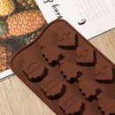 Making Santa Tree Silicone Mould Gift Box Ice Tray Christmas Chocolate Mold