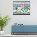 5D Diamond Painting DIY Flower Letter Special Shape Partial Drill (KA349)