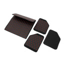 Car Trunk Organizer Auto Multiuse Tools Storage Bag (Large Black+Red Line) Newly