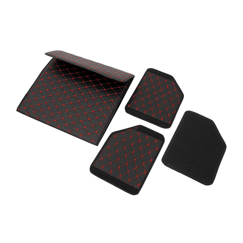 Car Trunk Organizer Auto Multiuse Tools Storage Bag (Large Black+Red Line) Newly