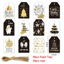 Paper Wrapping Supplies Gift Wrapping Christmas Labels Hang Tags Kraft Tag