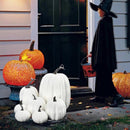 7Pcs Thanksgiving Artificial White Pumpkin Home Decoration Sets`