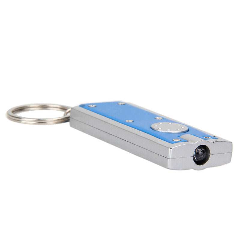 10X Mini LED Light Torch Camping FlashLight Ring Key Chain Lamp Newly