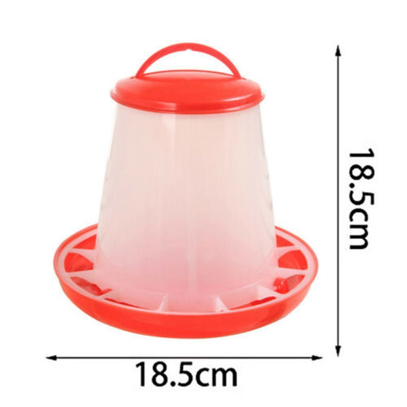 1.5L Automatic Plastic Food Drink Water Bird Quail Chicken Poultry Feeder