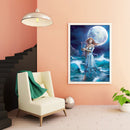 Moon Elf Girl 5D DIY Mosaic Rhinestone Picture Full Round Drill Diamond Paint