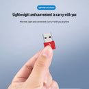 2x USB 3.1 Type C Female to USB 3.0 A Male Adapter Data+Charging (Red)