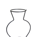 Nordic Retro Iron Line Flower Vase Metal Plant Holder Flowerpot Decor (D)