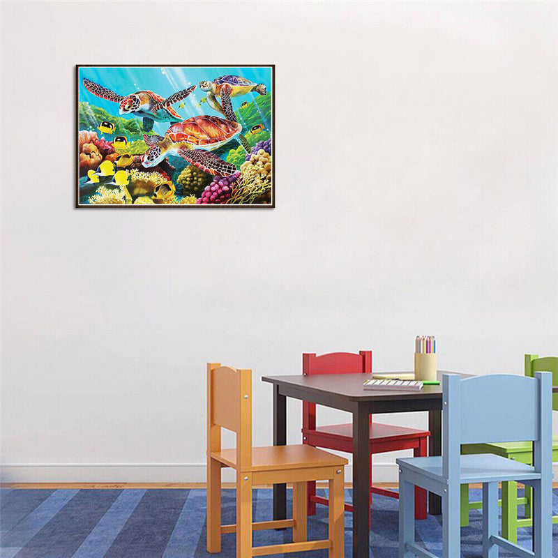 5D Sea Turtles Diamond Painting Embroidery DIY Full Drill Cross Stitch Kits