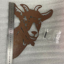 Garden Ornament Rusty Animal Scout Stakes Metal Silhouette Statue (Sheep) Newly