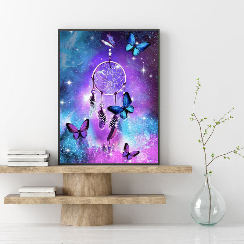 DIY Full Round Drill Rhinestone Diamond Painting Gorgeous Dreamcatcher Handwork