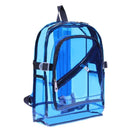 Women/Men PVC Clear Waterproof Backpacks Teen Hologram Schoolbags/Blue