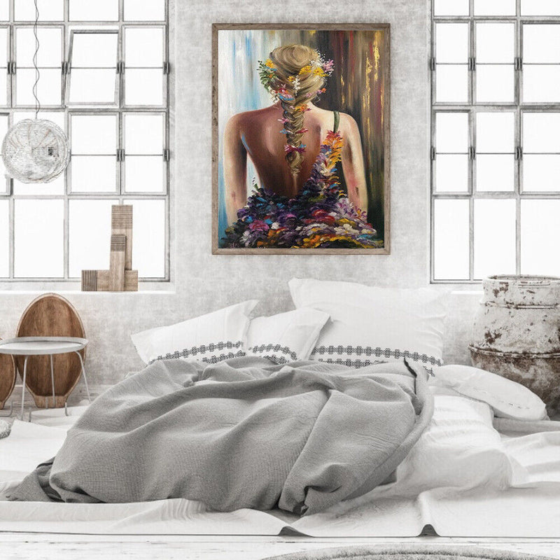 Woman Back Oil Paint By Numbers Kits Canvas Drawing DIY Coloring Pictures