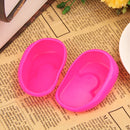 2pcs Salon Hair Dye Ear Covers Earmuffs Prevent from Stain (Rose Red)