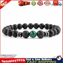 Simple Stone Beads Balance Bracelet Couple Bangle Health Care Jewelry (D) Newly