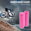 2x Rubber Bike Handlebar Grips Anti-Skid Fixed Gear Bicycle Grips (Pink) Newly