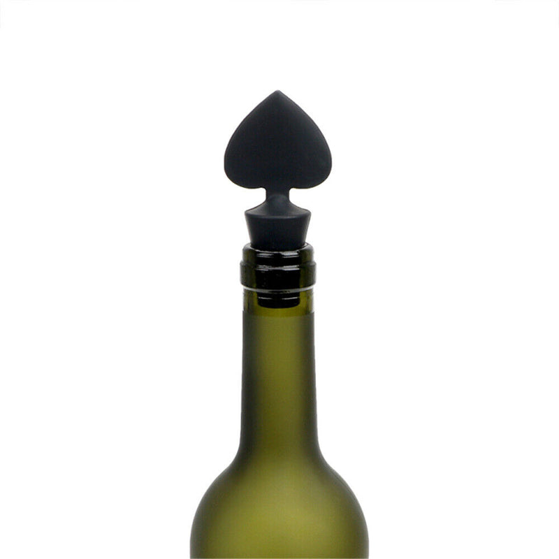 Wine Keeper Plug Sealer Poker Shaped Wine Stoppers Red Wine Bottle Cap Silicone