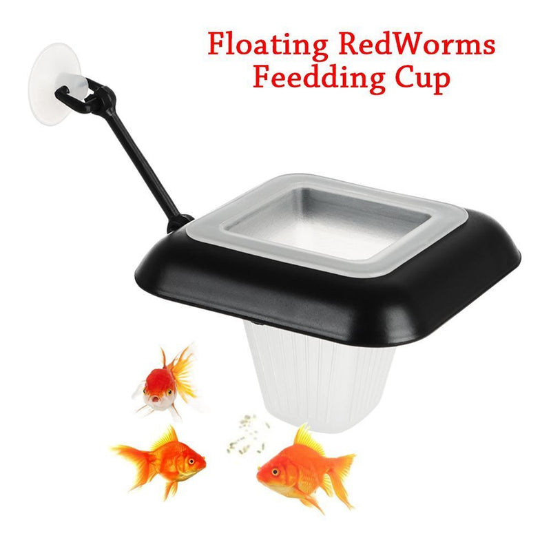Durable Funnel Cup Fish Tank Supplies Feeding Cup Red Worm Feeder Fish Feeder