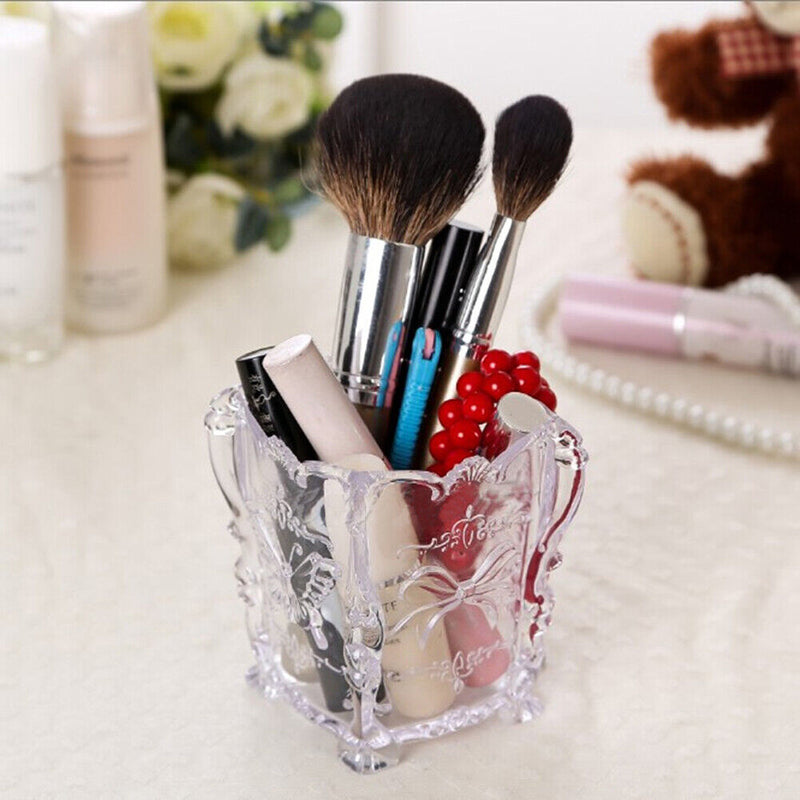 Makeup Cosmetic Storage Box Case Holder Organizer Acrylic(Transparent)