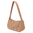 Fashion Women Pure Color Shoulder Underarm Bag Casual Butterfly Chain Mini Purse