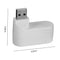 Mini Rotatable 3 Port USB Hub U Disk Reader Splitter for PC (USB 2.0 White)