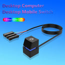 LED Lights Computer Desktop Motherboard External Start Power On/Off Button