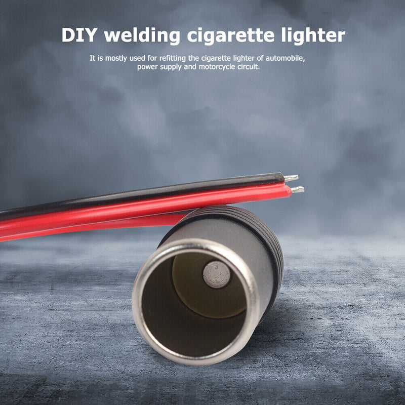 12V 10A Car Cigarette Lighter Charger Cable Female Socket Adapter (100cm)