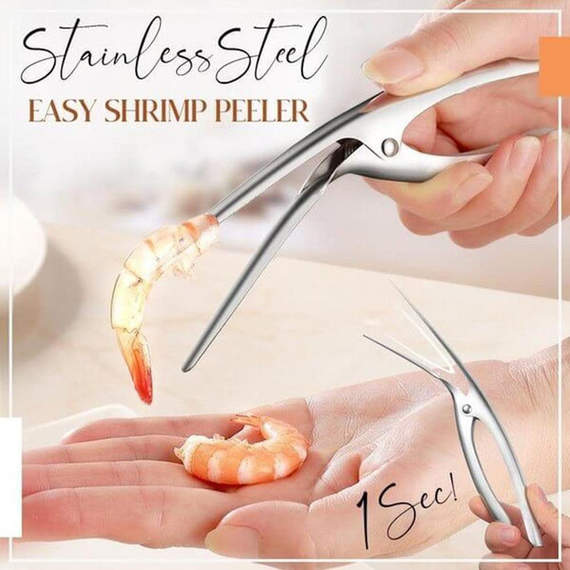 Steel Prawn Peeler Shrimp Deveiner Peel Device Creative Tools`