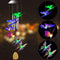 Colorful LED Solar Light Outdoor Wind Chime Butterfly Pendant Lamps (B)