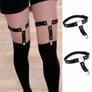 Punk Women Garter Belt Pu Leather Heart Leg Garter Straps Thigh Harness