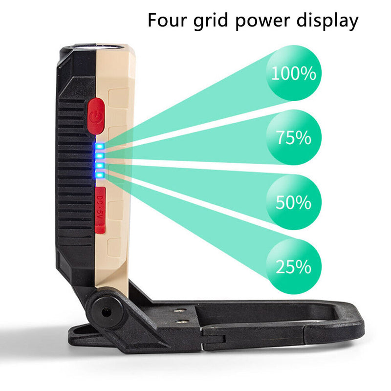 COB Rechargeable Magnetic Work Light Emergency Flashlight (W5 99B Large)