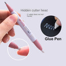 Dots Stick Roller Ceramic Blade Cutter Double Sided Adhesive Cutting Knives