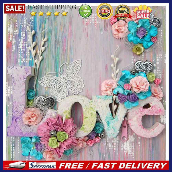 DIY Digital Picture Word Love Painting By Numbers Acrylic Handicraft Art Cr