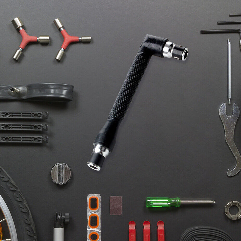 Dual Head L-shaped Mini Socket Wrench 1/4 Screwdriver Bits Connecting Rod Newly