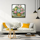 Flower Series 14CT2 Stamped Cross Stitch Kits Crafts DIY Needlework Embroider