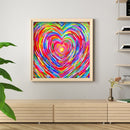 5D DIY Diamond Painting Colorful Love Full Drill Rhinestone Mosaic Art Picture