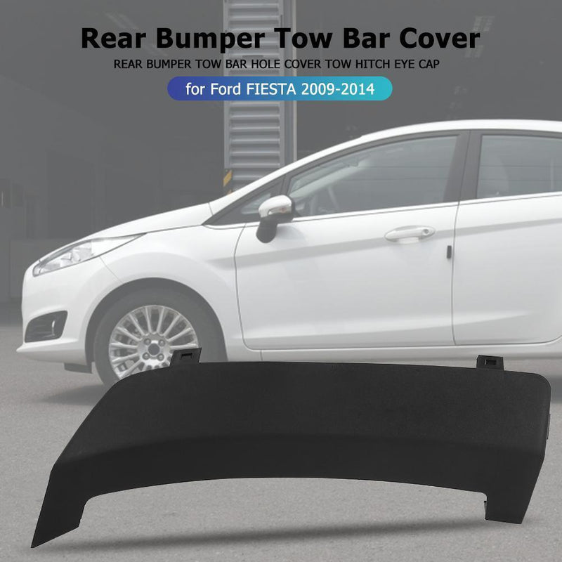 For Ford FIESTA 09-14 Rear Bumper Tow Bar Cover Tow Hitch Eye Cap 8A61-17K922