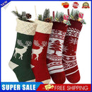 4pcs Christmas Stockings Cover Reindeer Christmas Tree Pendant Children Gift Bag