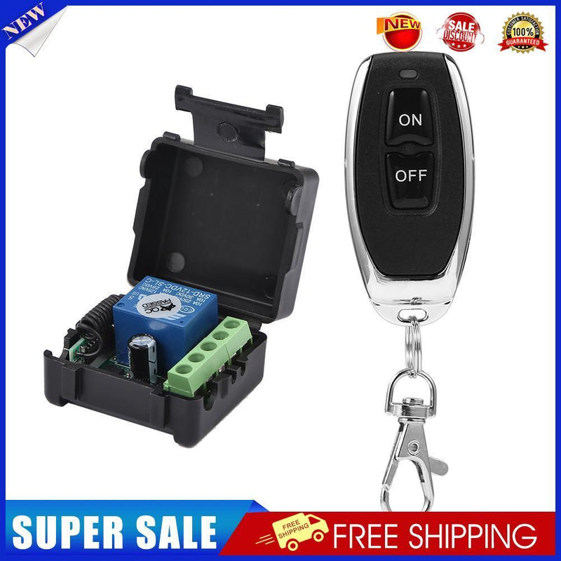 DC12V Relay 1CH Wireless RF Remote Control Switch (Receiver+Transmitter)