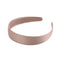 Solid Color Hair Hoops Simple Headband Women Girls Wide Hairband (Beige)