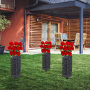 Plastic Flower Basket Hollow Graveyard Organizer Plug Garden Decor (2pcs) Newly