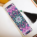 2pcs 5D DIY Diamond Embroidery Leather Book Marks Mosaic Tassel Diamond Pai