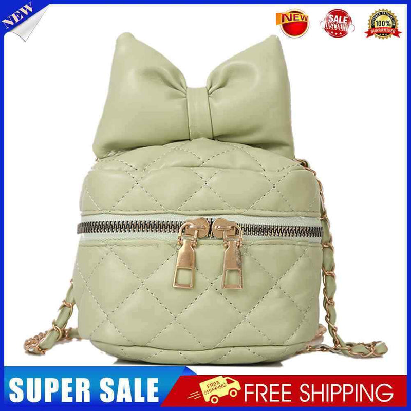 #A Fashion Rhombus Shoulder Bag for Women Cute Bow Crossbody Satchel Mini Boxes