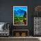5D Full Round Drill Mountain and River Diamond Painting Kit for Home Art Decor