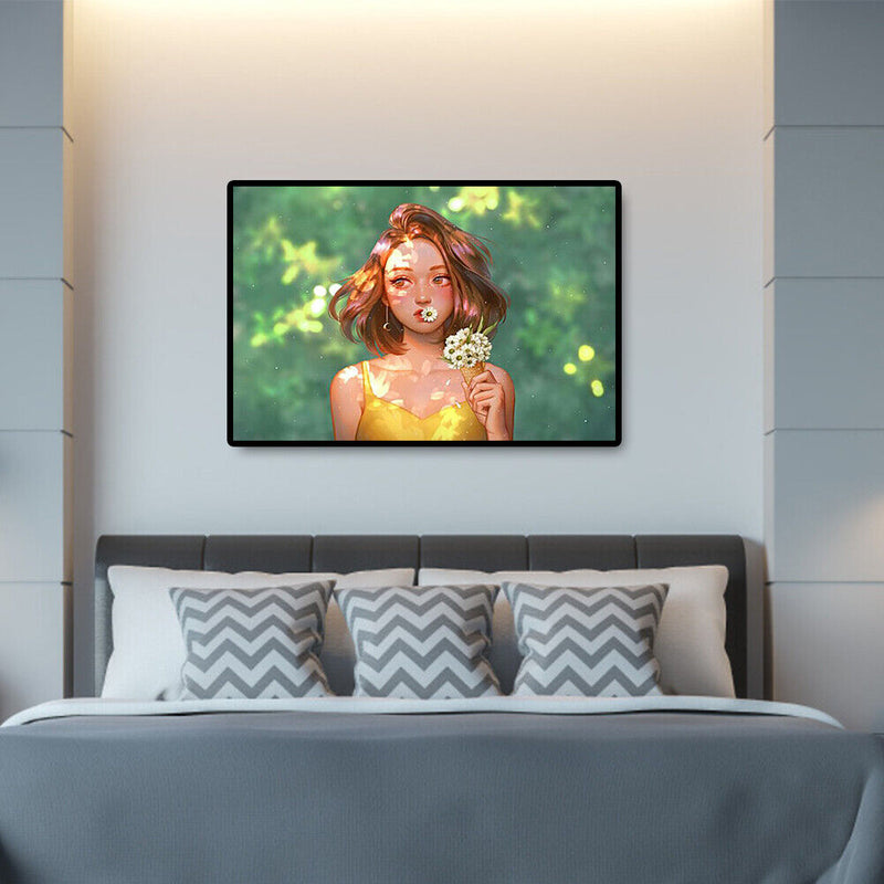 Cloud Girl Colouring Oil Canvas Picture DIY Hand Painted Paint By Numbers Kit