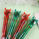 School Elk Christmas Ballpoint Pen Ten Color Pen Stationery Santa Claus