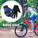 Anti-Skid MTB Bicycle Motorcycle Bike Protective Gloves (Blue Full Finger)