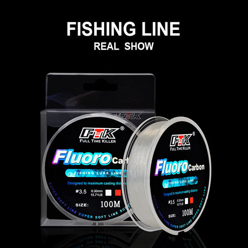 100m Durable Nylon Fishing Main Line Wear-Resistant Long Casting Fishing Wire