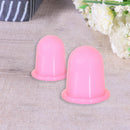Transparent Vacuum Cupping Can Cupping Therapy Massage Suction Cup (Pink) Newly