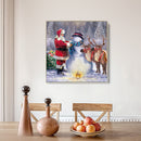 Santa Claus 5D DIY Full Round Drill Diamond Painting Manual Decor Artwork C